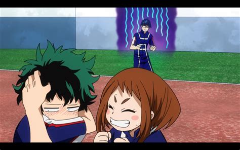 Izuku Midoriya Deku Ochako Uraraka Tenya Iida Boku No Hero