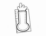Thermometer Coloring Para Termómetro Dibujo Colorear Coloringcrew Termometro sketch template