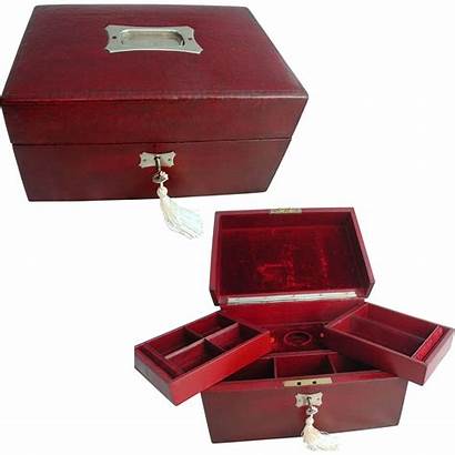Jewellery Leather Victorian Box Velvet Interior