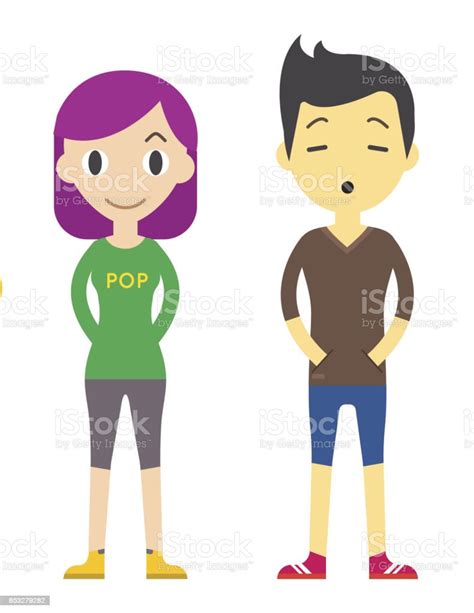 Diverse Vector People Set Men And Women Different Poses Flat Cartoon