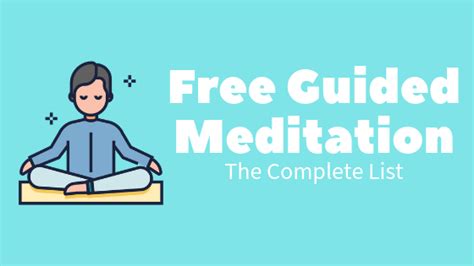 48 Free Guided Meditation Resources The Complete List2021 Update