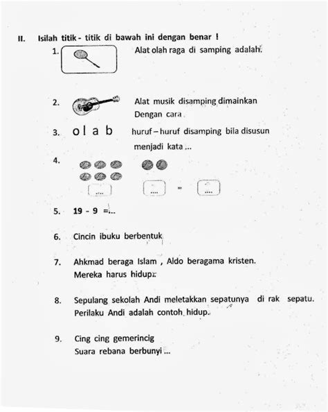 Latihan Soal Post Test Modul Beserta Kunci Jawaban Part Kurikulum My