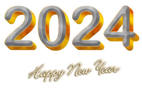 2024 Happy New Year Free Png Citypng