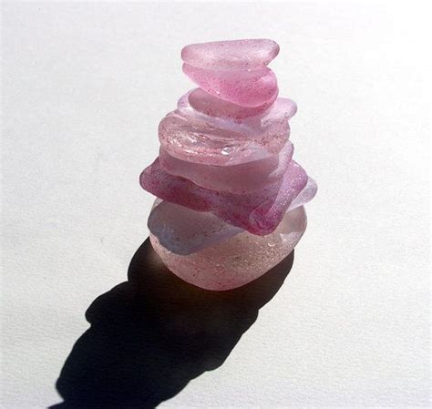 Sea Glass Pink Color Wishes Tower Sea Glass Sea By Seasidemykonos 10 00 Jar Jewelry Sea