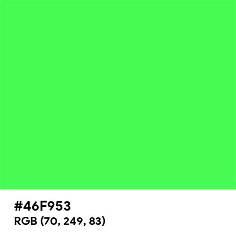 Best Neon Green Color Hex Code Is 46f953