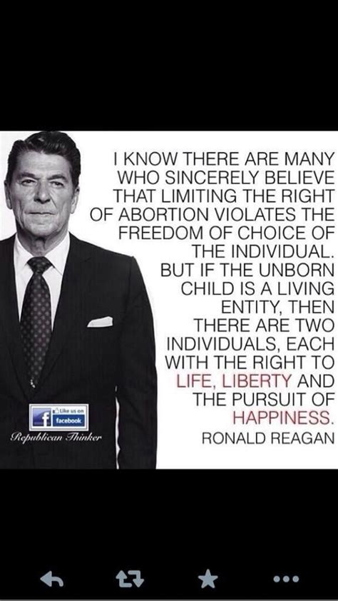 Instead of following the classical career path of a politician, reagan rose to popularity as a hollywood movie actor as well as tv and radio host. 66 best Pro life quotes images on Pinterest | Choose life, Pro life and Pro life quotes