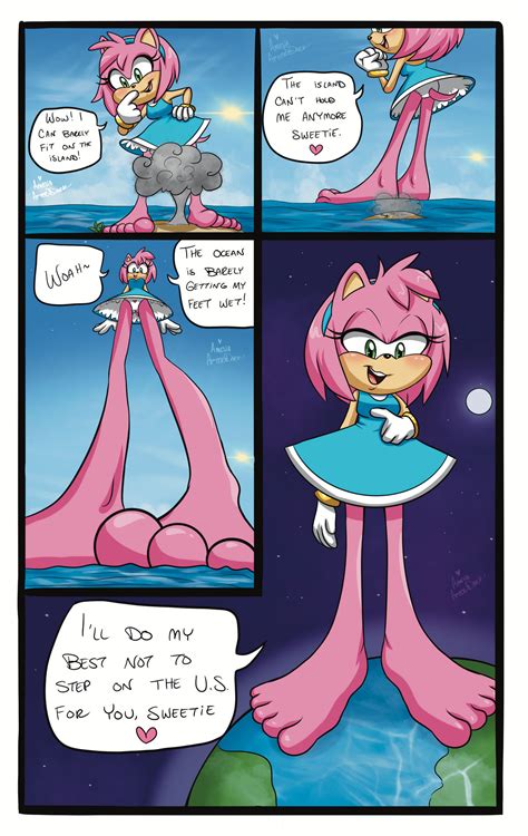 Giantess Amy Rose Pt 2 Gts Sonic Comic Comm By Ameliaafterdark On
