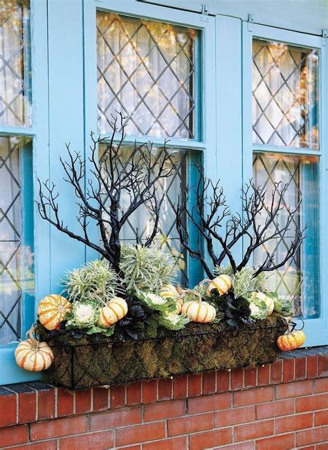 Cheap And Easy Fall Window Boxes Ideas 02 Godiygocom Fall Container