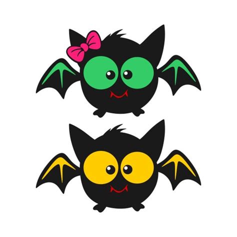 Cute Halloween Bat Cuttable Design Png Dxf Svg And Eps File Etsy