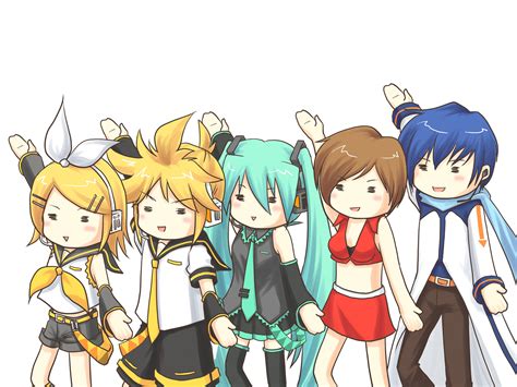 Group Hatsune Miku Kagamine Len Kagamine Rin Kaito Male Meiko