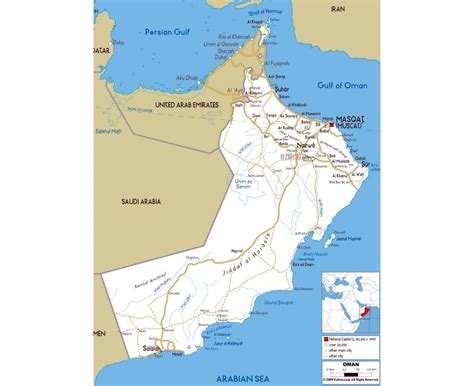 Maps Of Oman Collection Of Maps Of Oman Asia Mapsland Maps Of