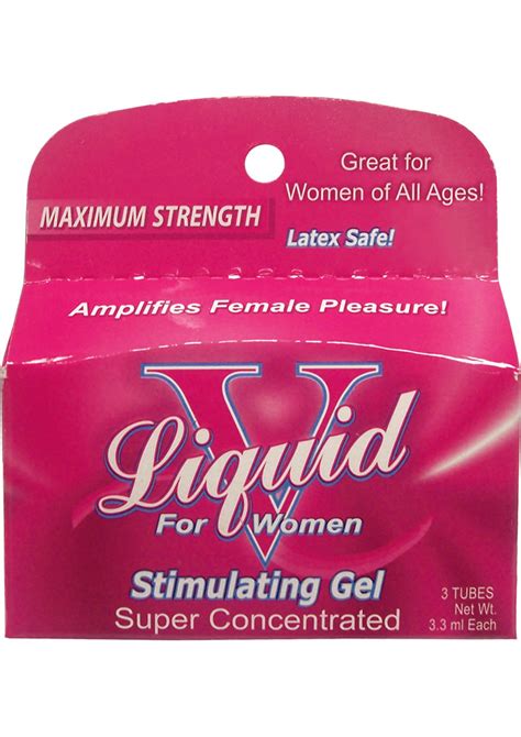 liquid v stimulating gel for women 3 pack feel the vibration
