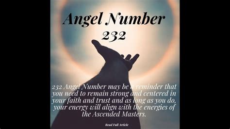 Angel Number 232 Meaning How To Remain Strong Youtube