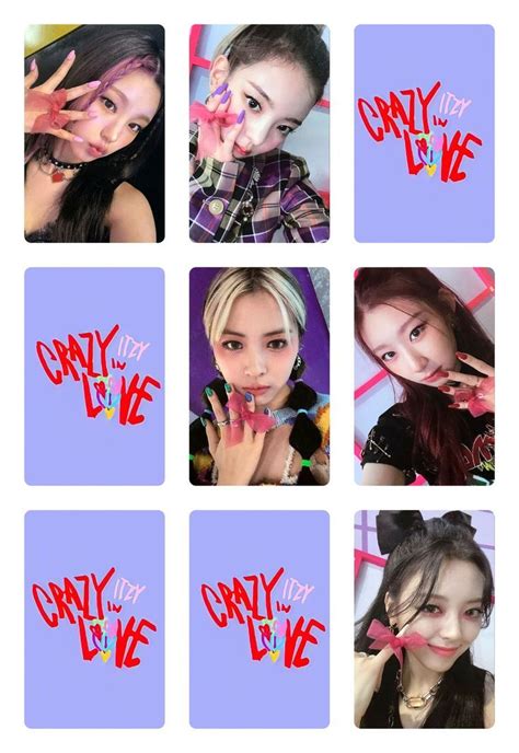 Itzy Pc Ot Set In Photocard Photo Cards Diy Photo Cards