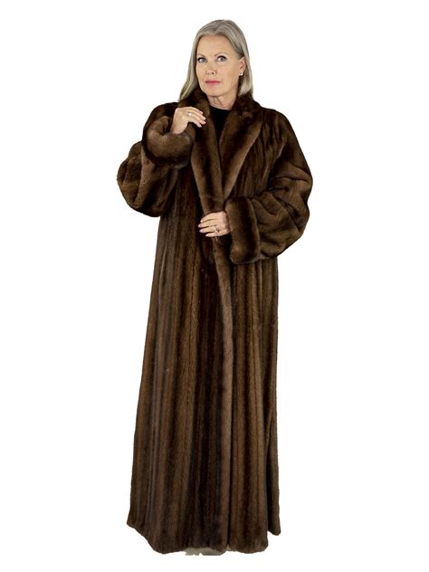 woman s plus size demi buff female mink fur coat xl estate furs