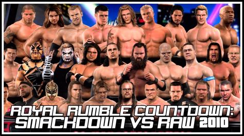 Wwe Smackdown Vs Raw 2010 30 Man Royal Rumble Match Youtube