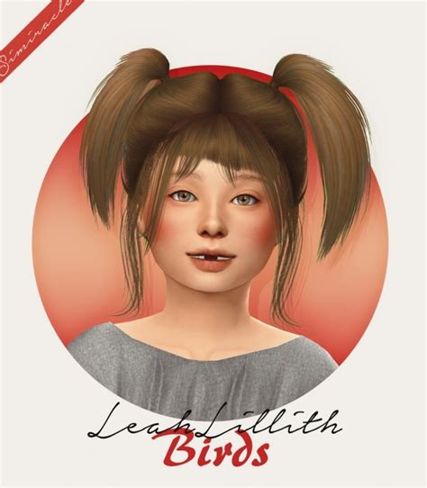 Leahlillith Birds Hair For Kids And Toddlers At Simiracle Sims 4 Updates