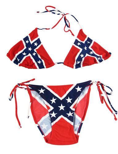 rebel flag string bikini bathing suit women s lycra nylon confederate flags by ruffin flag company