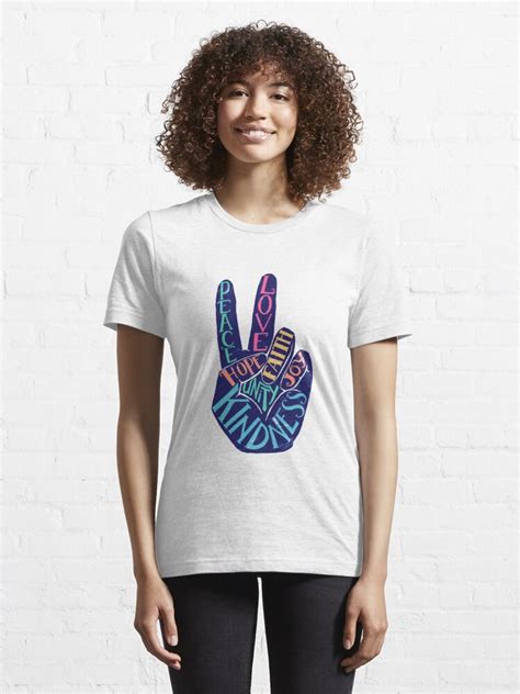 Peace And Love T Shirt By Gorillart Redbubble