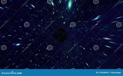 Illustration 3d Du Tunnel De Distorsion De Trou De Ver Illustration Stock Illustration Du