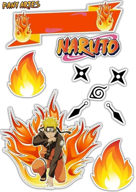 Printable Naruto Cake Topper Amazon Com Anime Inspired Custom Name