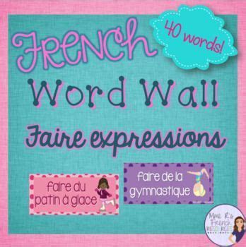 Do you want an easy way to help reinforce French faire expressions ...