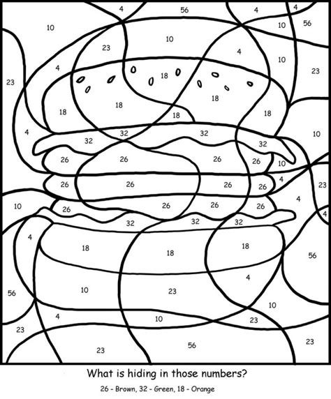 Free Color By Number Adult Coloring Coloring Pages