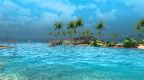 48 Animated Beach Scene Desktop Wallpaper On