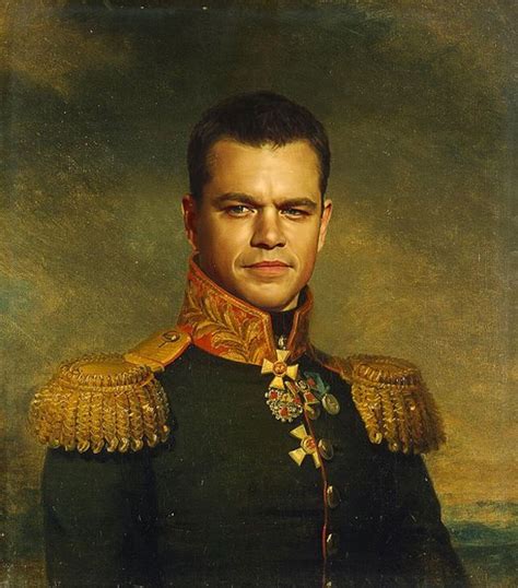 Celebrity Faces Merged With 19th Century Military Portraits Matt