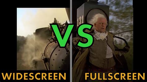 Back To The Future Widescreen And Fullscreen Comparison Youtube
