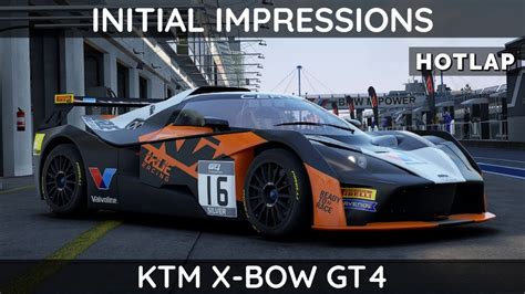 ACC KTM X Bow GT4 Initial Impressions Hotlap YouTube