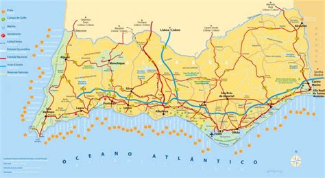 Algarve Tourist Map