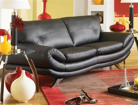 Contemporary Living Room U334 Black