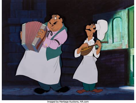 Lady And The Tramp Tony And Joe Production Cel Walt Disney 1955