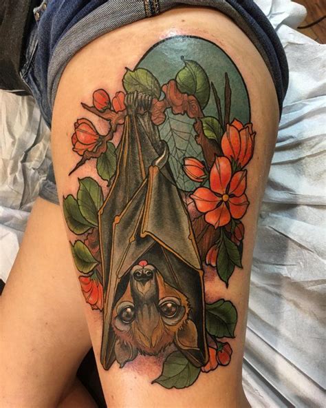 I Asked My Tattoo Artist For A Really Cute Bat She Delivered Batty
