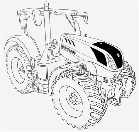 Coloriage Tracteur New Holland Facile Coloriage Tracteur New Holland A
