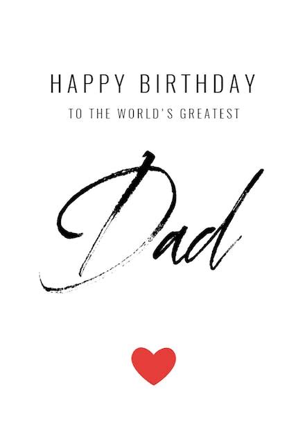 Worlds Greatest Dad Free Birthday Card Greetings Island