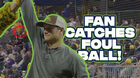 Fan Catches Foul Ball For Out Banana Ball Rule 9 Youtube
