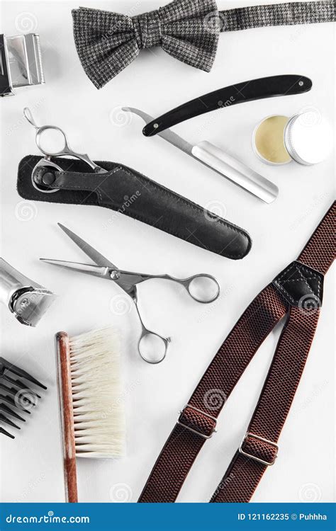 Barbershop Tools Barber Supplies And Equipment Stock Image Image Of