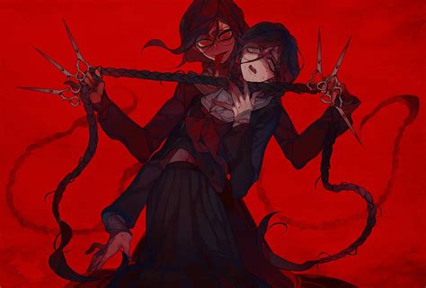 A page for describing characters: Toko Fukawa and Genocide Jack Wallpaper and Achtergrond | 1366x925 | ID:675053 - Wallpaper Abyss