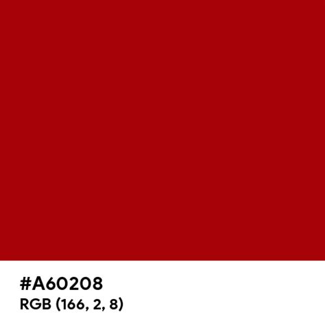 Classic Rose Color Hex Code Is A60208