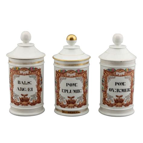 French White Porcelain Lidded Apothecary Jar At 1stdibs