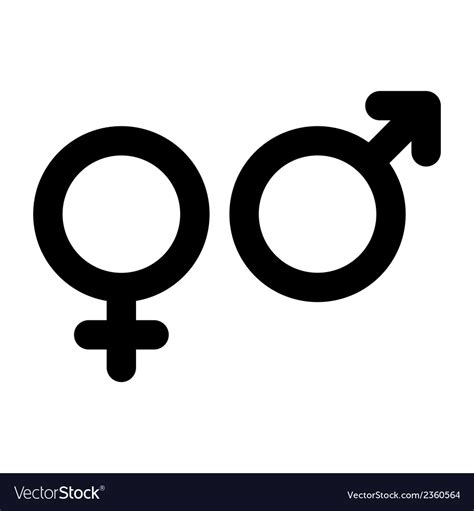 Male And Female Sign Gender Symbol Royalty Free Vector Image Free Hot Nude Porn Pic Gallery