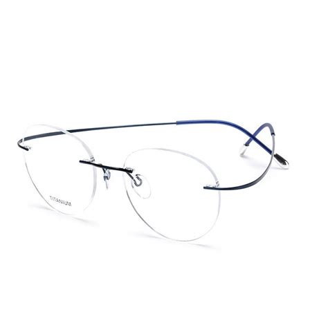 cubojue titanium round glasses men women ultra light foldable eyeglasses frame man rimless