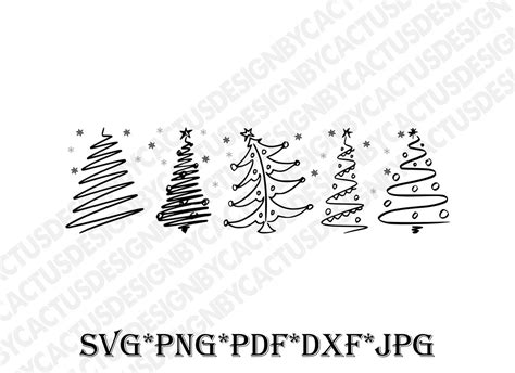 Christmas Tree Svg Christmas Svg Tree Svg Line Art Tree Svg