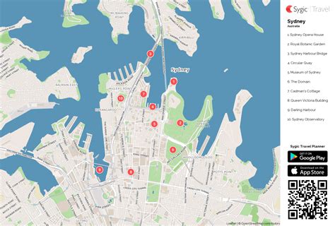 Sydney Printable Tourist Map Sygic Travel