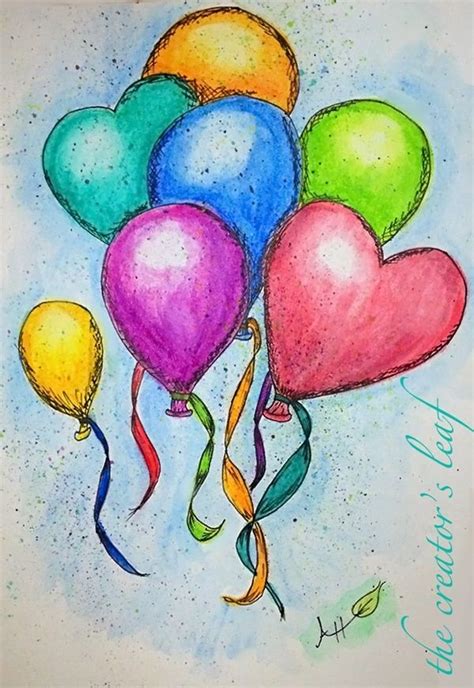 So, you could apply water by just spraying the drawing or by brushing this on. 55+ Easy Watercolor Painting Ideas For Beginners in 2019 ...