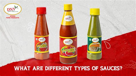 What Are Different Types Of Sauces Dnv Foods