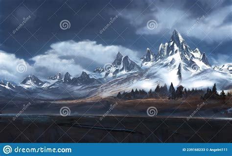 Winter Fabulous Panoramic Landscape Mountains Mountain Peaks Amazing