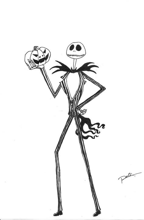 A Black And White Drawing Of A Skeleton Holding A Skull